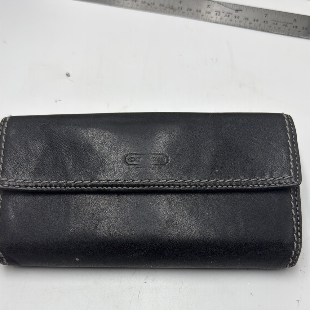 Coach Black Leather Wallet